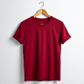 Men Maroon Oversized Cotton T-shirt