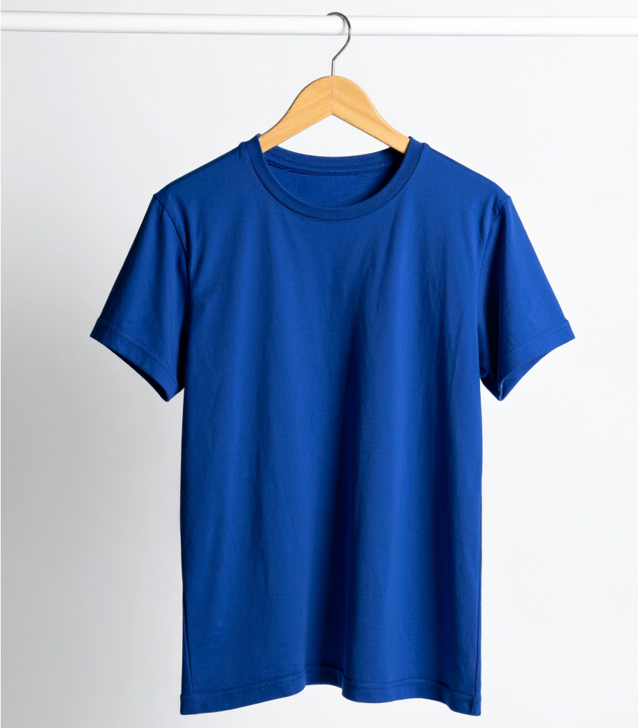 Men Blue Oversized Cotton T-shirt