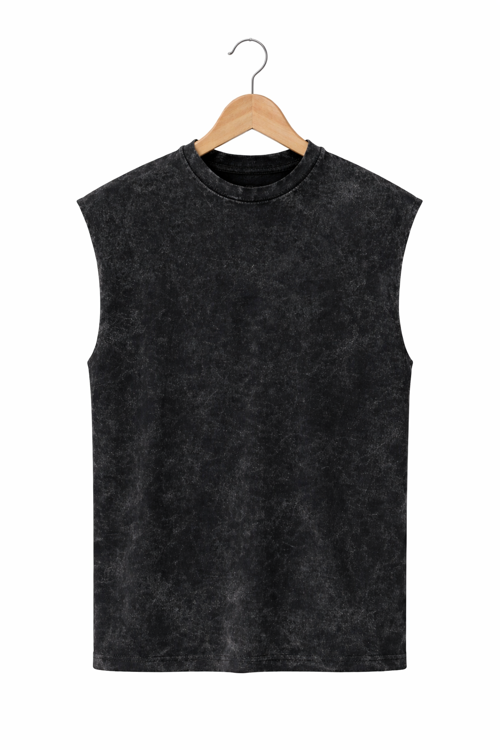 Acid Wash Black Oversized Tank top